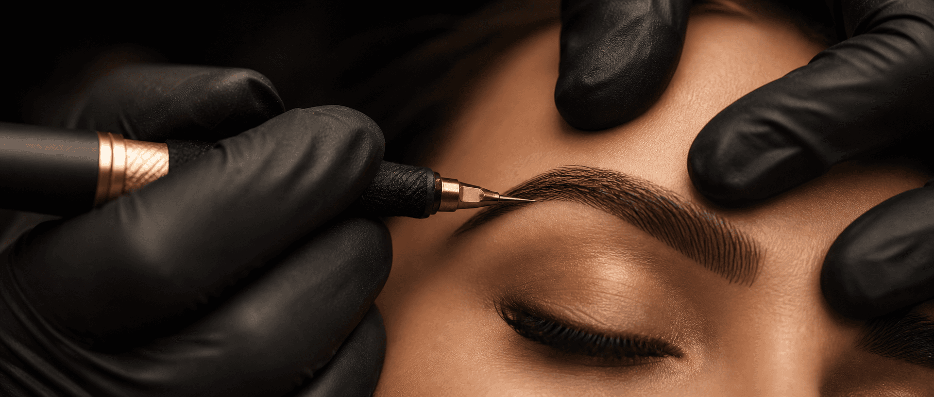 Permanent make-up brow treatment